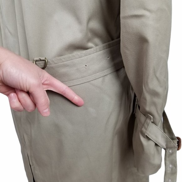 BURBERRY'S Classic Beige Trench Coat Plaid Liner - Picture 10 of 11